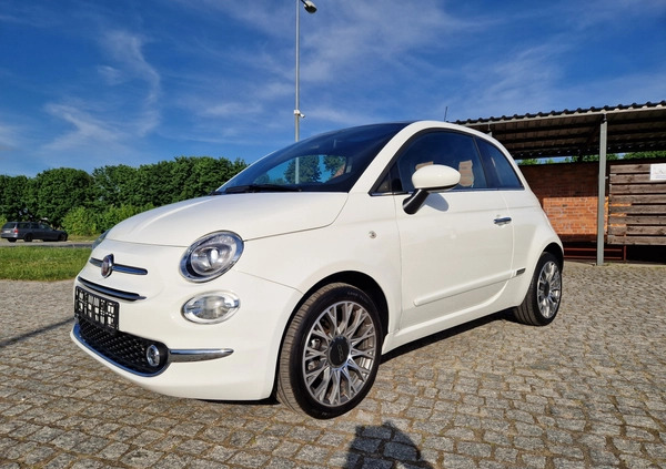 Fiat 500 cena 48900 przebieg: 10500, rok produkcji 2020 z Skoki małe 137